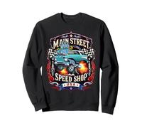 Diseño de Muscle Car Hotrod de Main Street Speed Shop USA Sudadera
