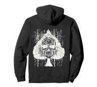Diseño de Naipes de As de Espadas con Calavera Sudadera con Capucha