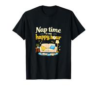 Diseño de Nap Time Is My Happy Hour Chill Vibes Camiseta