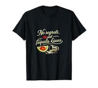 Diseño de No Regrets Just Tequila Kisses Party Crew Camiseta