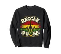 Diseño de onda sonora rasta: energía de pulso reggae para el amor rítmico Sudadera