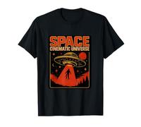 Diseño de OVNI del universo cinematográfico espacial en Blockbuster Font Camiseta