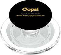 Diseño de página de error divertido 404 PopSockets PopGrip para MagSafe