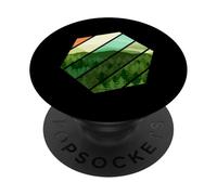 Diseño de Paisaje, montaña, Naturaleza, árboles y bosques PopSockets PopGrip Adhesivo