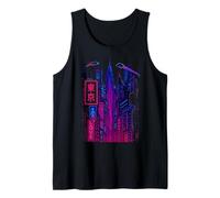 Diseño de Paisaje Urbano Cyberpunk para Seguidores de Ciencia ficción Camiseta sin Mangas
