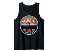 Diseño de Paisaje Urbano de montaña de Colorado Springs Camiseta sin Mangas