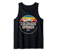 Diseño de Paisaje Urbano de montaña de Colorado Springs Camiseta sin Mangas