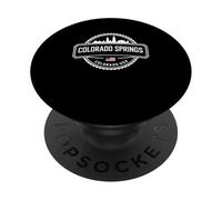 Diseño de Paisaje Urbano de montaña de Colorado Springs PopSockets PopGrip Adhesivo