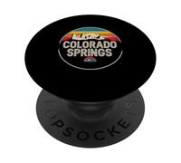Diseño de Paisaje Urbano de montaña de Colorado Springs PopSockets PopGrip Adhesivo