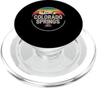 Diseño de Paisaje Urbano de montaña de Colorado Springs PopSockets PopGrip para MagSafe