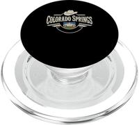 Diseño de Paisaje Urbano de montaña de Colorado Springs PopSockets PopGrip para MagSafe