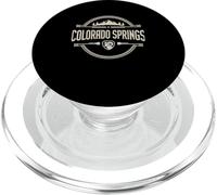 Diseño de Paisaje Urbano de montaña de Colorado Springs PopSockets PopGrip para MagSafe