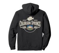 Diseño de Paisaje Urbano de montaña de Colorado Springs Sudadera con Capucha