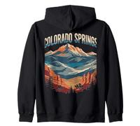 Diseño de Paisaje Urbano de montaña de Colorado Springs Sudadera con Capucha