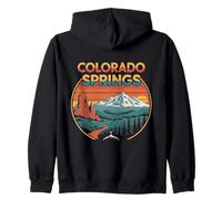 Diseño de Paisaje Urbano de montaña de Colorado Springs Sudadera con Capucha