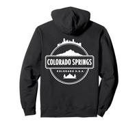 Diseño de Paisaje Urbano de montaña de Colorado Springs Sudadera con Capucha