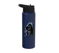 Diseño de Pantera Maya de México Azteca Stainless Steel Insulated Water Bottle