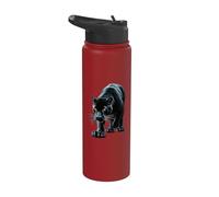 Diseño de Pantera Maya de México Azteca Stainless Steel Insulated Water Bottle