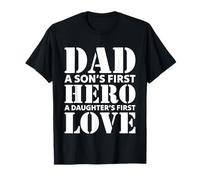 Diseño de papá a Hijo héroe Hija Primer Amor Padre Camiseta