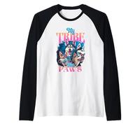 Diseño de Paquete My Tribe Has Paws para Amantes de los Perros Husky Camiseta Manga Raglan