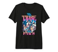Diseño de Paquete My Tribe Has Paws para Amantes de los Perros Husky Camiseta Premium