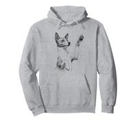 Diseño de patas criando perros Basenji Sudadera con Capucha