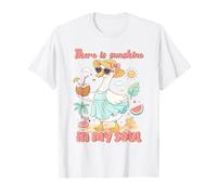 Diseño de Pato con Texto en inglés There is Sunshine in My Soul Camiseta