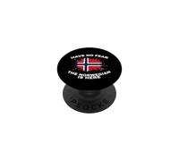 Diseño de Patrimonio Vikingo «Have No Fear The Norwegian Is Here» PopSockets PopGrip Adhesivo