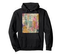Diseño de patrón de Medios Coloridos Vintage Sudadera con Capucha