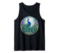 Diseño de Pavo Real Art Nouveau Elegante pájaro Camiseta sin Mangas