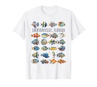 Diseño de Peces Coloridos de Jacksonville Florida Camiseta