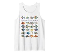 Diseño de Peces Coloridos de la Isla de San Jorge Florida Camiseta sin Mangas