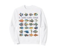 Diseño de Peces Coloridos de la Isla de San Jorge Florida Sudadera