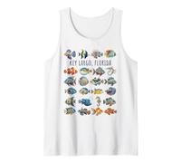Diseño de Peces Coloridos Key Largo Florida Camiseta sin Mangas