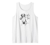 Diseño de Perro Brittany Let's Go! - Happy Brittany Dog Design Camiseta sin Mangas