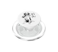 Diseño de Perro Brittany Let's Go! - Happy Brittany Dog Design PopSockets PopGrip para MagSafe