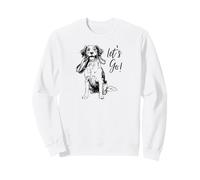 Diseño de Perro Brittany Let's Go! - Happy Brittany Dog Design Sudadera