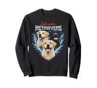 Diseño de Perro Labrador Retriever de Metal Pesado Estilo Pirata Sudadera
