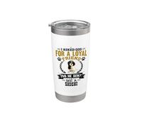 Diseño de perro ShiChi I Asked God for a Loyal Friend Vaso térmico de acero inoxidable de doble pared