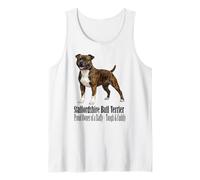 Diseño de Perro Staffordshire Bull Terrier Orgulloso Propietario Staffy Camiseta sin Mangas