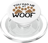 Diseño de Perros para Amantes de los Perros You Had Me at Woof PopSockets PopGrip para MagSafe