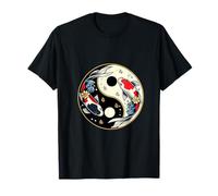 Diseño de pez Yin Yang Koi Camiseta