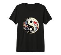 Diseño de pez Yin Yang Koi Camiseta Premium