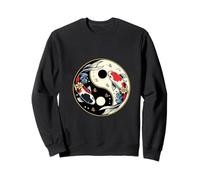 Diseño de pez Yin Yang Koi Sudadera