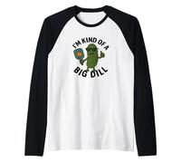 Diseño de Pickleball I'm Kind of a Big Dill para Este Deporte Camiseta Manga Raglan