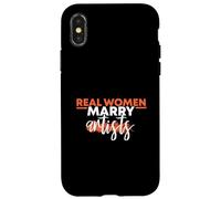 Diseño de pintura de mujeres reales se casan con artistas Carcasa para iPhone X/XS