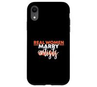 Diseño de pintura de mujeres reales se casan con artistas Carcasa para iPhone XR