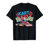 Diseño de Pista de Carreras Kart Kid Racing Go Kart Camiseta