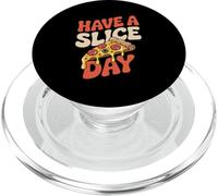 Diseño de pizza con queso Have a Slice Day PopSockets PopGrip para MagSafe
