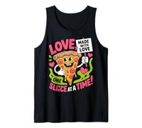 Diseño de Pizza Love One Slice at a Time Camiseta sin Mangas